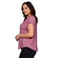 thumbnail image 4 of RBX Active Women's Plus Size Yoga V-Neck Soft Jersey Tee, 4 of 4