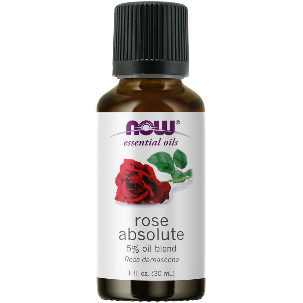 NOW Essential Oils, Rose Absolute, 5 Blend of Pure Rose Absolute Oil
