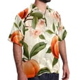 thumbnail image 2 of Peach Men's Casual Poplin Button Down Short Sleeve Shirts for Summer Beach - Unisex, 2 of 6