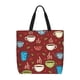 thumbnail image 1 of Balery Coffee Cups Bolsa de Mano para Mujeres con Cremallera, Bolsa de Gimnasio con Compartimentos, Bolsa para Laptop, Bolsa para Trabajo, 1 of 7