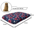 thumbnail image 2 of Navy and Blush Pet Bed, Exotic Flora Pattern Hibiscus Plumeria Blossoms Hawaiian, Chew Resistant Pad for Dogs and Cats Cushion with Removable Cover, 24" x 39", Navy Blue Dark Coral, by Ambesonne, 2 of 4