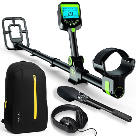 Detector de metales OKESAM de 10" impermeable con pantalla LCD plegable