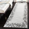 thumbnail image 3 of SAFAVIEH Soho Leah Floral Wool Area Rug, Silver/Grey, 5' x 8', 3 of 9