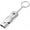 Silver, variant on Signal Whistle Outdoor Double Tubes Emergency Survival Whistle Key Chain High Decibel Life Saving Whistle for Camping Hiking Sports Dog Training