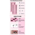 thumbnail image 5 of 10 Pairs Half Eyelashes Natural Artificial Cat Eye Clear Band Half Cat Eye Fluffy False Natural Lashes 20 mm, 5 of 7
