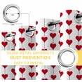 thumbnail image 4 of Valentine's Day Blackout Curtains for Bedroom, Red Love Heart Modern Romantic Art Thermal Insulated Kitchen Drapes with Grommets, Light Blocking Window Treatment, 2 Panels 42" x 54", 4 of 7