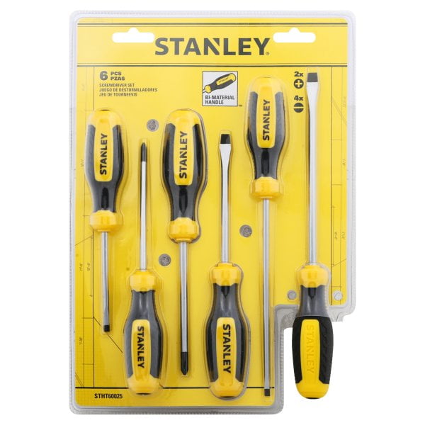 Stanley Consumer Tools 444565 Fluted Screwdriver Set 6 Piece