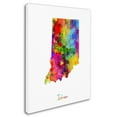 thumbnail image 3 of Trademark Fine Art "Indiana Map" Canvas Art by Michael Tompsett, 3 of 4