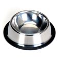 thumbnail image 1 of Inoxidable Plato De Comida De Acero W / Anillo De Caucho Para Perro Gato Mascota - 1 # Fernando Recipiente para perros de acero inoxidable, 1 of 6