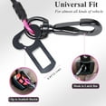 thumbnail image 3 of VIVAGLORY Dog Seat Belt, Chew Proof Puppy Seatbelt, Pet Safety Restraint, Small Medium Large, Pink, 16 inch, 3 of 6