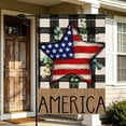 thumbnail image 5 of FAMTKT Patriotic Garden Flag 3 Styles Independence Day Outdoor Decorative Flag, 4th of July Independence Day for Yard Patio Porch Holiday Decor, 5 of 6