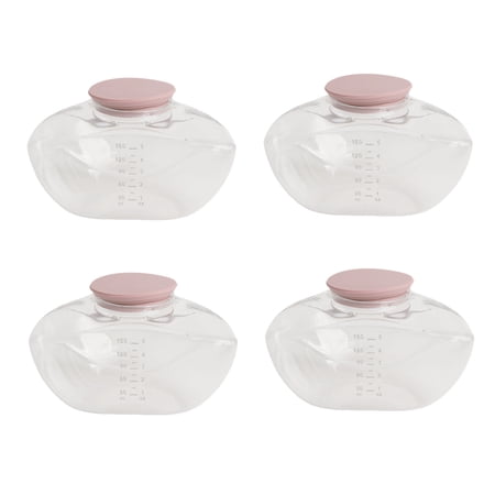 Sorven Breastmilk Collection Cup for M9 Breastpump Milk Collection Cup, 150 ML 4 Pcs Breastmilk Collection Cup for Pumps Replacement for M9