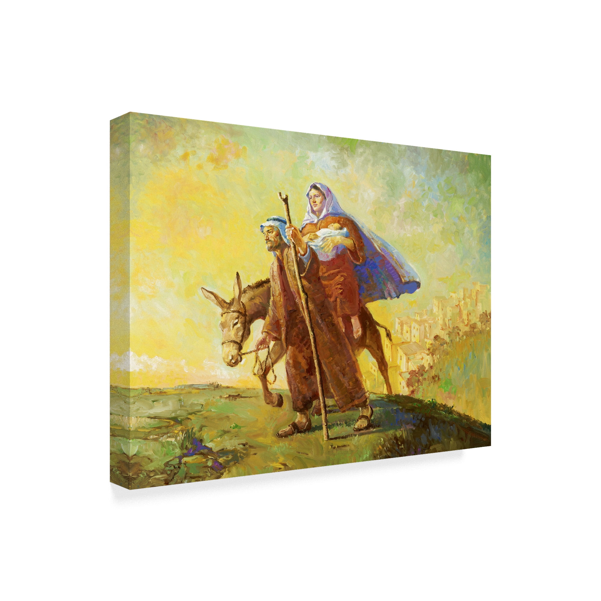 Trademark Fine Art 'A Flight Into Egypt' Canvas Art by Hal Frenck