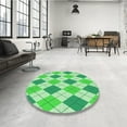 thumbnail image 3 of Ahgly Company Indoor Square Patterned Stoplight Go Green Area Rugs, 8' Square, 3 of 6