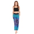 thumbnail image 2 of Pantalones bombachos largos para mujer, pantalones boho hippies, pantalones bombachos para hacer deporte. Morado oscuro, 2 of 9