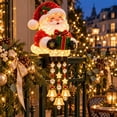 thumbnail image 6 of Winter Glow Santa Claus Icicle Light Decor Christmas Decor, LED Santa Claus Design Christmas Outdoor Decorations, Waterproof Hanging Christmas Lights for Porch, Yard, 6 of 7