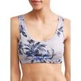 thumbnail image 2 of EV1 from Ellen DeGeneres Womens Floral Side Stripe Performance Legging  Athleisure Bra Outfit Indigo/Grey, 2 of 9