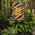 thumbnail image 2 of Monogram - Tiger Stripe - Purple Gold Initial B Monogram Initial Flag Garden, 2 of 2