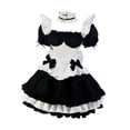 thumbnail image 1 of Disfraz clásico de sirvienta francesa, con sombreros, vestidos de sirvienta de anime japonés, accesorios, traje uniforme para S Hugo disfraz de sirvienta, 1 of 7