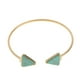 thumbnail image 2 of Moda mujer retro vintage verde turquesa oro brazalete Hugo Pulsera para el brazo, 2 of 5