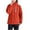 Red, variant on Womens Zipper Windbreaker Waterproof Coat Tops Camping Hiking Solid Color Hooded Jackets Fall Winter Long Sleeve Outerwear Tops