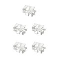 thumbnail image 2 of crativent Fish Tank Filter Mount Tube Fixing Outflow Inflow Water Hose Clip Holder M transparent 60x35mm 5Set, 2 of 6
