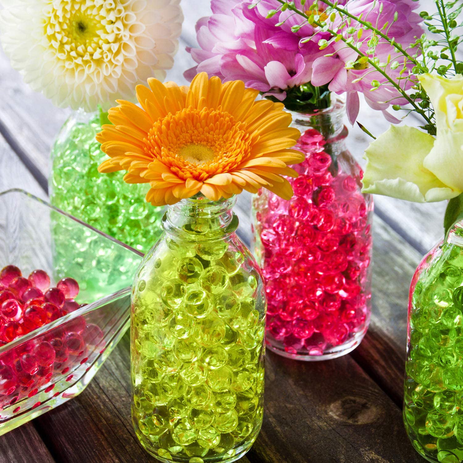 Water Beads Spring Green Centerpiece decorating gel beads Vase Filler 