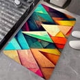 thumbnail image 4 of Diatomaceous Earth Bath Mat,Geometric Triangles and Polygons Non-Slip Volume Super Absorbent Fast Drying Eco-Friendly Easy to Clean for Bathroom Kitchen Door mat 20×31Inch (50 * 80cm), 4 of 6