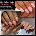 thumbnail image 2 of Medium Round False Nail Tips, 15 Sizes 510 PCS Clear Soft Press On Fake Nail Pre-shaped Half Matte Full Cover Gel Nail Tips Extensions Strong Thick Long Lasting for DIY Beginners & Salon Manicure, 2 of 10
