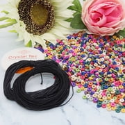 2000 Pcs Hexagon Heishi Beads for Jewelry Making - 12 Flat Ceramic Clay Bead Strands, Earthy Colors
