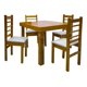 thumbnail image 1 of Comedor Rectangular Madera Tapizado 4 Personas Restaurante, 1 of 6