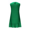 thumbnail image 4 of Gspmoly Robes pour Femmes Grande Taille, Mode Femmes Été Décontractée Unie à Col Rond Sans Manches Robe Mini Robes de Vacances pour Femmes Offres, 4 of 6