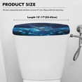 thumbnail image 5 of Renewold Sea Turtle Flower Print Toilet Tank Lid Cover, Decorative Toilet Top Cover with Starry Sky Ocean Printed, Universal Toilets Tank Dust-proof Covers, Blue, 5 of 6
