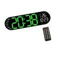 thumbnail image 3 of jifeng Digital Wall Clock Arabic Numerals LED Desktop Clock for Home Bedroom Office Green, 3 of 9