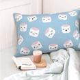 thumbnail image 4 of Fotbe Cartoon Sushi Funda de Almohada Decorativa Estilo Occidental, Lujo en Algodón, Fundas para Almohadas King, Cojín Estampado para Decoración del Hogar-14"x20", 4 of 6