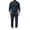 Navy, variant on Delconic Mens Casual Cotton Linen Two Piece Set Long Sleeve Collared Pullover Top and Drawstring Straight Leg Pants Outfit Army Green L
