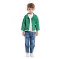 thumbnail image 3 of GEZHEN Kids Long Sleeve Casual Denim Jacket Solid 5 Colors Toddler Babys Boys Girls Leisure Warm Jean Coat Spring Winter Clothes Coat Jacket Solid Colour for Babys, 3 of 8