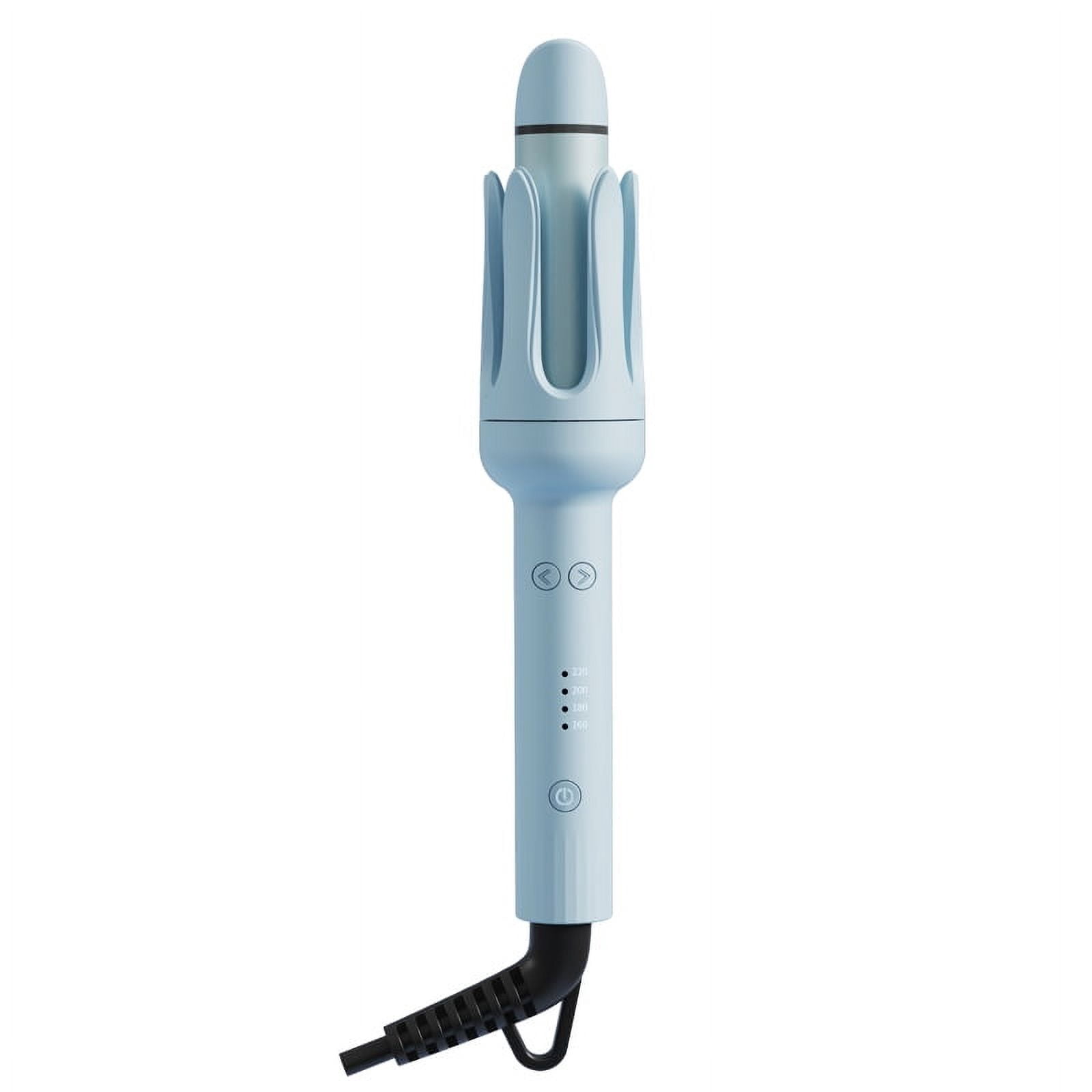Upgraded 2-in-1 Hair Curler & Flat Iron, One-Key Automatic Curler with 32mm Barrel, Left & Right Curling Wand, 4 Temperature Modes, Negative Ion Generator, Intelligent Timer & Auto Shut-Off