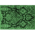 thumbnail image 1 of Ahgly Company Indoor Rectangle Persian Emerald Green Traditional Area Rugs, 6' x 9', 1 of 4