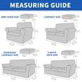 thumbnail image 2 of JIATER 4-Piece Sofa Cover Stretch Couch Cover Velvet Sofa Slipcover Furniture Protector with 3 Cushion Covers,Sofa Gray, 2 of 7