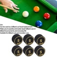 thumbnail image 4 of Pool Cue Tips Professional Multi Layers Billiard Pool Cue Tips Replacement for Pool Cues and Snooker 14mm Black 6pcs, 4 of 7