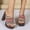 Pink, variant on Women's M Ü Ller Slippers With Colorful Thick Sole Thick Heel Fashionable High Heels Retro Sponge Sole Straight Drag For Women