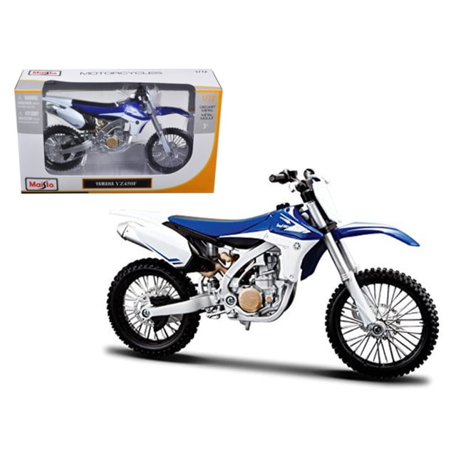 Modelo de motocicleta Yamaha YZ450F 1/12 de Maisto Maisto 13021bl