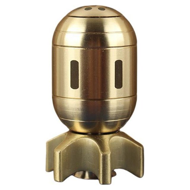 Brass Finger Spinner Hand Fidget Toy Pocket Desk-Roler Haptic Bomb