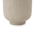 thumbnail image 3 of Mainstays Papyrus Beige Combed Ceramic Decorative Vase, 8.75", 3 of 5