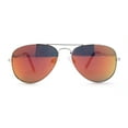 thumbnail image 2 of Child Size Kids Color Mirror Classic Iconic Tear Drop Officer Sunglasses Silver Purple Orange Mirror, 2 of 4