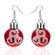 thumbnail image 1 of Lindos pendientes colgantes navideños, regalo de joyería divertido de Año Nuevo para mujeres ---- Rojo A - Código de producto 61347 Rojo A, 1 of 5