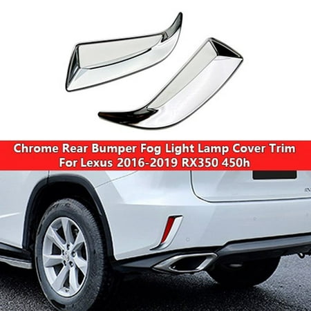 

Chrome Rear Bumper Fog Light Lamp Cover Trim Fit For Lexus Rx350 450H 2016-2019