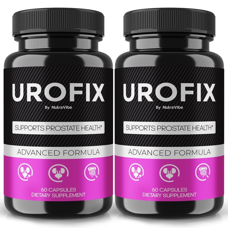 (2 Pack) Urofix Capsules - Urofix Prostate Support Formula with Natural Blend for Urinary Flow, Comfort & Balance | Easy-to-Swallow Daily Pills for Over-All Wellness (120 Capsules)