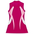 thumbnail image 5 of Alvivi Womens Tennis Golf Dress Training Uniform Sleeveless Zip Up A Line Tank Dresses Hot Pink XXL, 5 of 7